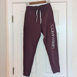 Calvin Klein burgundy Joggers size Small